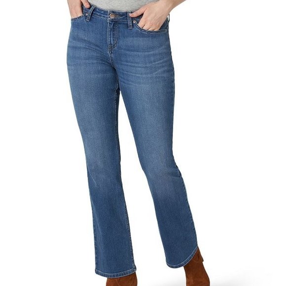 Lee Women's Mid Rise Regular Fit Boot-cut Jean - Blue - 8 Short - NWT - Picture 1 of 4